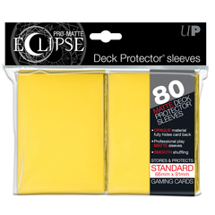 Ultra Pro Standard Size PRO-Matte Eclipse Sleeves - Yellow - 80ct